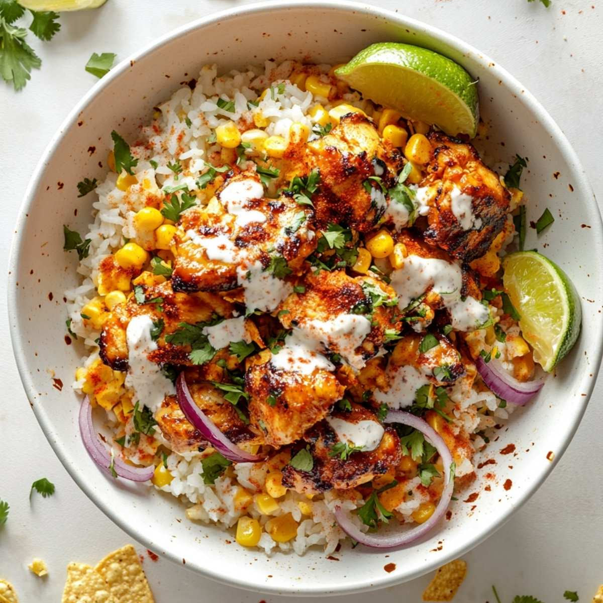 C. Hot Honey Chicken Street Corn Bowl